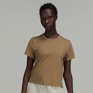 lululemon Classic Fit Cotton-Blend T-Shirt in Artifact, size 4